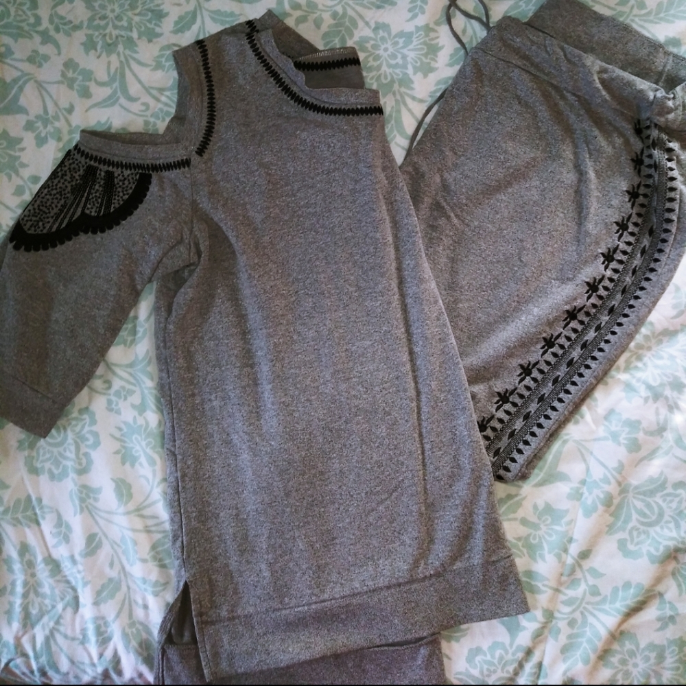 Grey sweatsuit